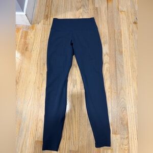 lululemon athletica Navy Blue High-Rise Leggings Wunder train 28”